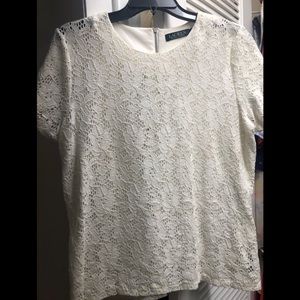 Cream Ralph Lauren blouse
